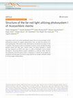 Research paper thumbnail of Structure of the far-red light utilizingphotosystem I ofAcaryochloris marina