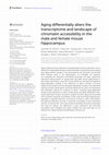 Research paper thumbnail of Aging differentially alters the transcriptome and landscape of chromatin accessibility in the male and female mouse hippocampus