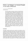 Research paper thumbnail of Politics and Religion in Colonial Punjab: A case study of Mianwali