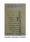 Research paper thumbnail of IRAQ (IRK) BİTİG'DEKİ DAİRECİKLER NE ANLAMA GELİYOR?