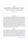 Research paper thumbnail of Elevating Community Voice: Community Engagement in Planning Studio