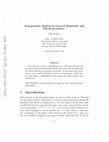 Research paper thumbnail of Non-geodesic Motion in General Relativity and Thermodynamics