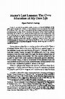 Research paper thumbnail of Hume's Last Lessons: The Civic Education of My Own Life