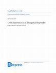 Research paper thumbnail of Lived Experience as an Emergency Responder