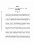 Research paper thumbnail of On catching and reversing a quantum jump mid-flight