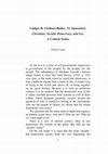 Research paper thumbnail of Ludger H. Viefhues-Bailey, No Separation: Christians, Secular Democracy, and Sex. A Critical Notice