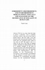 Research paper thumbnail of EMBODIMENT, DISEMBODIMENT, AND OVEREMBODIMENT: MERLEAU-PONTY, FOUCAULT AND AUGUSTINE ON THE SIGNIFICANCE OF SEXUALITY IN HUMAN LIFE