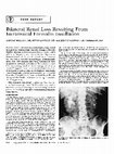 Research paper thumbnail of Bilateral Renal Loss Resulting From Intravesical Formalin Instillation