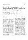 Research paper thumbnail of How COVID-19 is changing the world: A statistical perspective from the Committee for the Coordination of Statistical activities