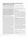 Research paper thumbnail of Frequent fusion of the JAZF1 and JJAZ1 genes in endometrial stromal tumors