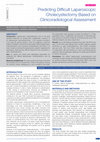 Research paper thumbnail of Predicting Difficult Laparoscopic Cholecystectomy Based on Clinicoradiological Assessment