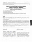 Research paper thumbnail of Long-term outcomes of reoperations following repair of partial atrioventricular septal defect