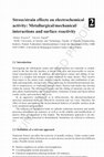 Research paper thumbnail of Stress/strain effects on electrochemical activity: Metallurgical/mechanical/interactions and surface reactivity