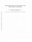 Research paper thumbnail of Perturbation graphs, invariant prediction and causal relations in psychology