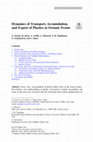 Research paper thumbnail of Dynamics of Transport, Accumulation, and Export of Plastics at Oceanic Fronts