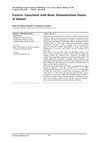 Research paper thumbnail of Factors Associated with Basic Immunization Status of Infants