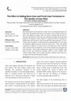 Research paper thumbnail of The Effect of Adding Burn Lime and Fresh Lime Variations to The Quality of Lime Mud