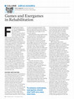 Research paper thumbnail of Games and exergames in rehabilitation