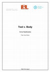 Research paper thumbnail of Text v. body