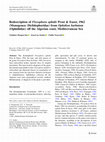 Research paper thumbnail of Redescription of Flexophora ophidii Prost & Euzet, 1962 (Monogenea: Diclidophoridae) from Ophidion barbatum (Ophidiidae) off the Algerian coast, Mediterranean Sea