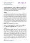 Research paper thumbnail of Political Communication Strategy in Legislative Elections: A Case Study of Nasrul in the Period of 2019-2024 in Payakumbuh City