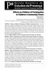 Research paper thumbnail of Effects on Children of Participation in Children's Community Choirs