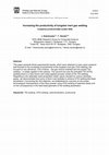 Research paper thumbnail of Increasing the productivity of tungsten inert gas welding