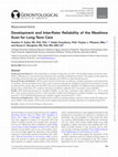 Research paper thumbnail of Development and Inter-Rater Reliability of the Mealtime Scan for Long-Term Care