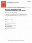 Research paper thumbnail of Self-Curable Benzoxazine Functional Polybutadienes Synthesized by Click Chemistry