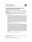 Research paper thumbnail of The effectiveness of gratitude intervention in reducing negative emotions in sexual abuse victims