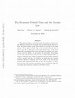 Research paper thumbnail of The economic default time and the arcsine law