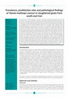 Research paper thumbnail of Prevalence, predilection sites and pathological findings of &lt;i&gt;Taenia multiceps&lt;/i&gt; coenuri in slaughtered goats from south-east Iran