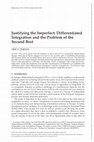 Research paper thumbnail of Justifying the Imperfect: Differentiated Integration and the Problem of the Second Best