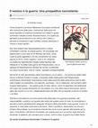 Research paper thumbnail of Cozzo-Il nemico è la guerra Una prospettiva nonviolenta