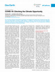 Research paper thumbnail of COVID-19: Clinching the Climate Opportunity