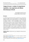 Research paper thumbnail of Juegos de azar y casinos: la experiencia española y una sugerencia de debate doctrinal para Brasil