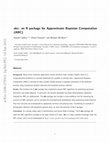 Research paper thumbnail of abc: an R package for approximate Bayesian computation (ABC)