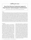 Research paper thumbnail of Direct‐Push Electrical Conductivity Logging for High‐Resolution Hydrostratigraphic Characterization