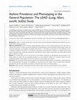 Research paper thumbnail of Asthma Prevalence and Phenotyping in the General Population: The LEAD (Lung, hEart, sociAl, boDy) Study