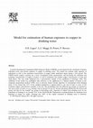 Research paper thumbnail of Model for estimation of human exposure to copper in drinking water