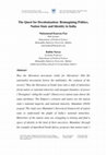 Research paper thumbnail of The Quest for Decolonization: Reimagining Politics, Nation State and Identity in India