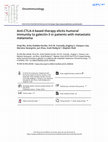 Research paper thumbnail of Anti-CTLA-4 based therapy elicits humoral immunity to galectin-3 in patients with metastatic melanoma