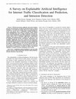 Research paper thumbnail of A Survey on Explainable Artificial Intelligence for Internet Traffic Classification and Prediction, and Intrusion Detection