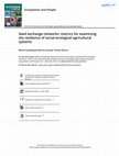 Research paper thumbnail of Seed exchange networks: metrics for examining the resilience of social-ecological agricultural systems