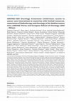 Research paper thumbnail of AROME-ESO Oncology Consensus Conference: access to cancer care innovations in countries with limited resources