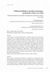 Research paper thumbnail of Polifuncionalidad en mazahua (otomangue). Predicación verbal y no verbal