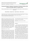 Research paper thumbnail of Coproparasitological evaluation of specimens of Amazona rhodocorytha in private breeding captivity in Espírito Santo