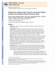 Research paper thumbnail of Predictors for Asthma at Age 7 Years for Low-Income Children Enrolled in the Childhood Asthma Prevention Study