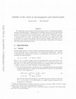 Research paper thumbnail of Stability of the vortex in micromagnetics and related models