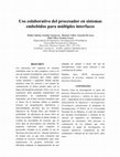 Research paper thumbnail of Uso colaborativo del procesador en sistemas embebidos para múltiples interfaces